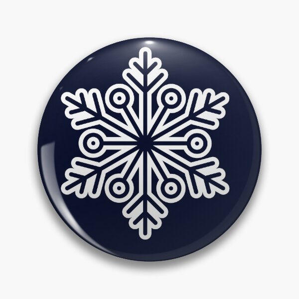 Item preview, Minimalist Winter Snowflake Deep Oceanic Navy Seamless Pattern Art designed and sold by ​Jyoti Digital Artist.