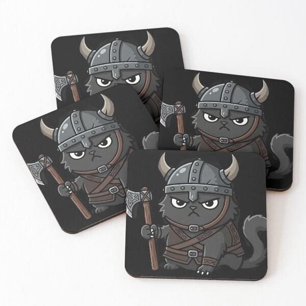 Item preview, Grumpy Viking Cat Funny Valhalla Kitty designed and sold by ValhallaHub.