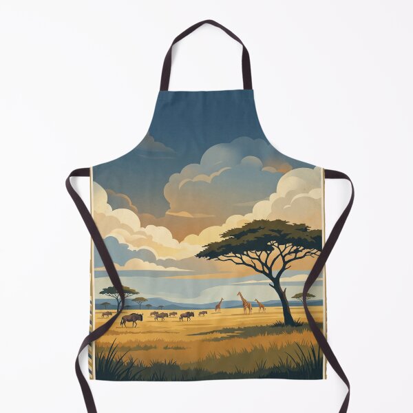 Item preview, Serengeti Tanzania Vintage Travel Poster – Great Migration Acacia Safari Plains designed and sold by Bomax121.