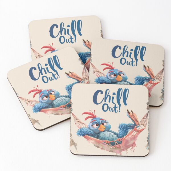 Item preview, Cool Blue Bird Relaxing in Hammock designed and sold by DesignByUmza.