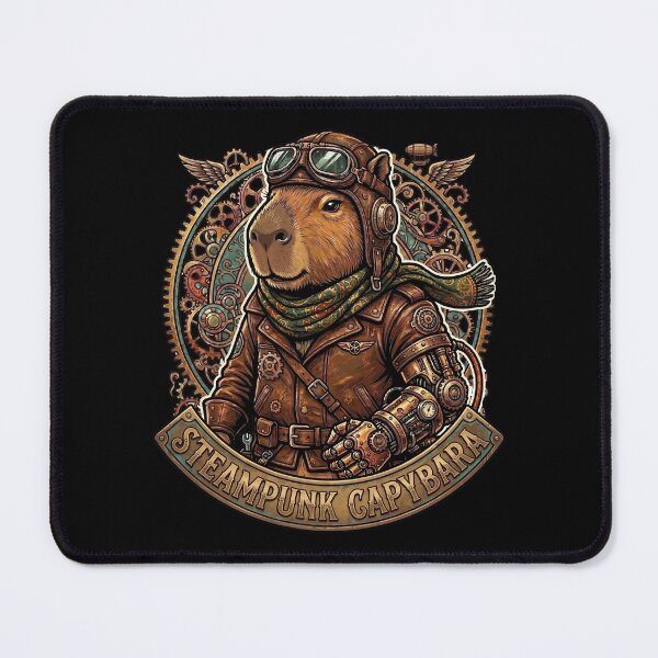 Item preview, Steampunk Capybara Vintage Mechanical Aviator Rodent Design designed and sold by BeaBuzz.