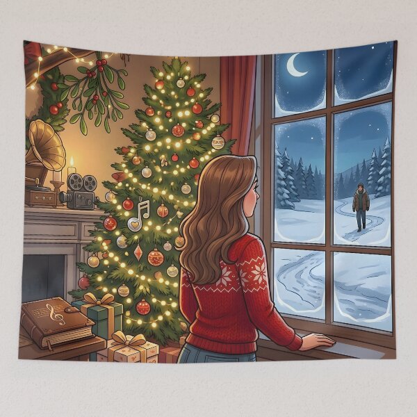 Item preview, Waiting for Love on Christmas designed and sold by Sybille-Yates.