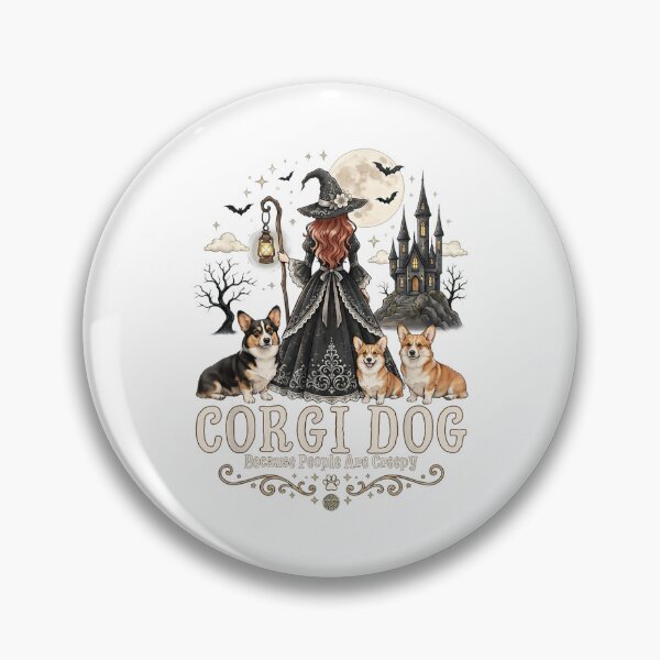 Item preview, Halloween Corgi Witch Because People Are Creepy designed and sold by NoeValdric.