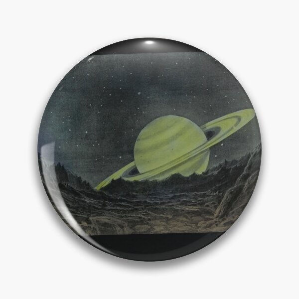 Item preview, Saturn from a Satellite — Vintage Astronomy Lantern Slide - Clement Lindley Wragge designed and sold by Jpsmyth.