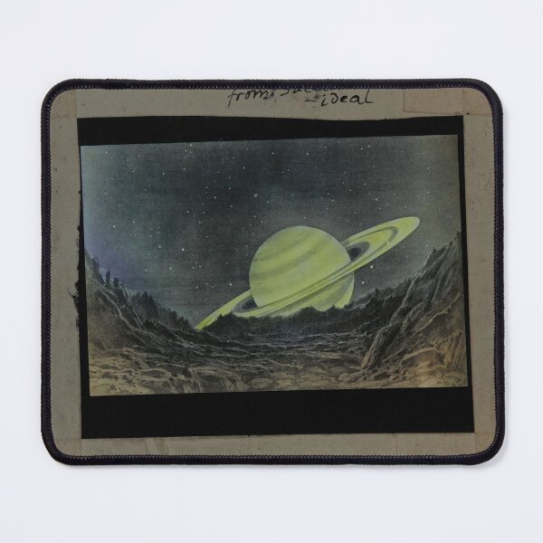 Item preview, Saturn from a Satellite — Vintage Astronomy Lantern Slide - Clement Lindley Wragge designed and sold by Jpsmyth.