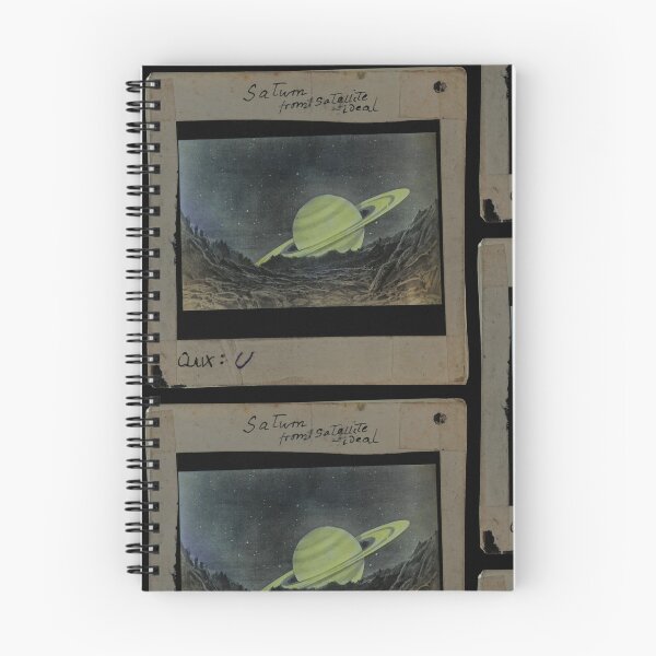 Item preview, Saturn from a Satellite — Vintage Astronomy Lantern Slide - Clement Lindley Wragge designed and sold by Jpsmyth.