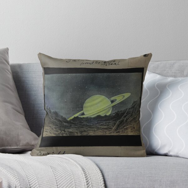 Item preview, Saturn from a Satellite — Vintage Astronomy Lantern Slide - Clement Lindley Wragge designed and sold by Jpsmyth.