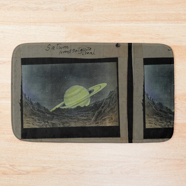 Item preview, Saturn from a Satellite — Vintage Astronomy Lantern Slide - Clement Lindley Wragge designed and sold by Jpsmyth.