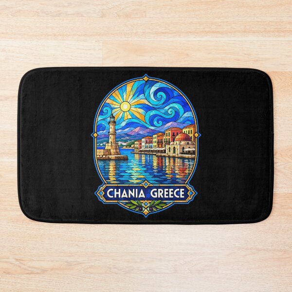 Item preview, Chania Crete Greece Stained Glass Art designed and sold by TomFrontierArt.
