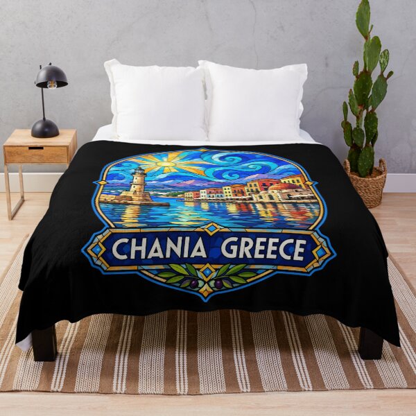Item preview, Chania Crete Greece Stained Glass Art designed and sold by TomFrontierArt.