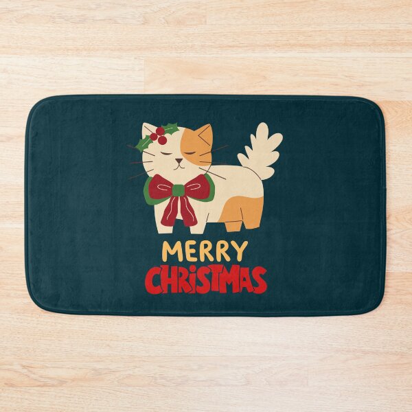 Item preview, Cute Persian Cat Merry Christmas Holiday Art designed and sold by stormk10.