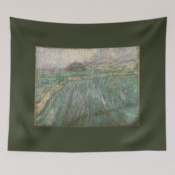 Item preview, Rain by Vincent Van Gogh  designed and sold by Amanda1775.