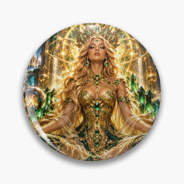 Item preview, Emerald Oracle of the Eternal Source designed and sold by PurvaNimfaMagic.