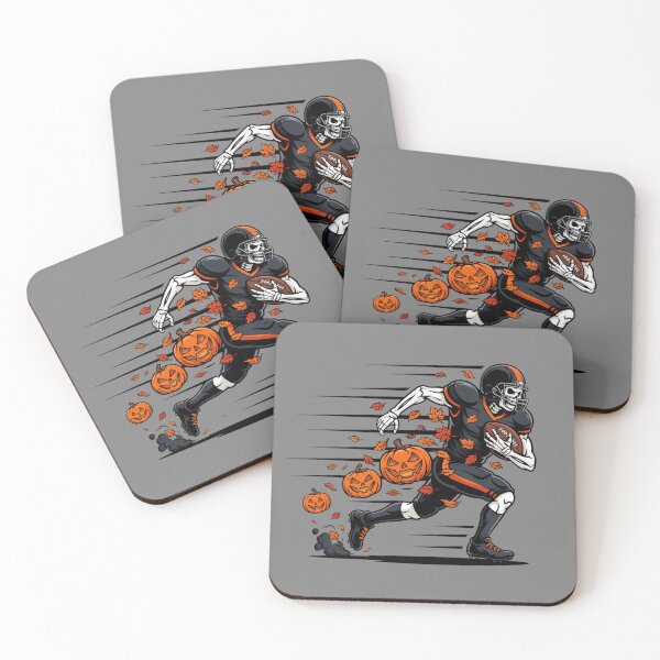 Item preview, Funny Skeleton Playing Football Halloween designed and sold by Millsoft.
