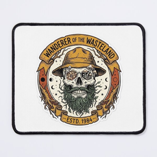 Item preview, Wanderer of the Wasteland | Overgrown Vintage Nature Skull designed and sold by Zietvane.