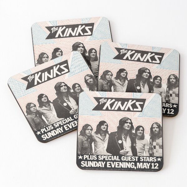 Item preview, The Kinks Original Custom Vintage Music Band Tee Unique Poster Wall Art designed and sold by Cool Robot Bro..