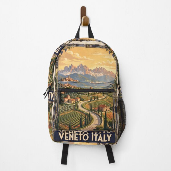 Item preview, Veneto Italy Vintage Travel Poster – Venice Lagoon Dolomites Prosecco Hills designed and sold by Bomax121.