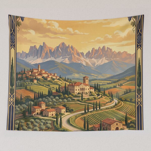 Item preview, Veneto Italy Vintage Travel Poster – Venice Lagoon Dolomites Prosecco Hills designed and sold by Bomax121.