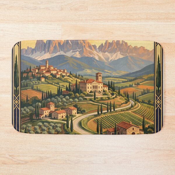 Item preview, Veneto Italy Vintage Travel Poster – Venice Lagoon Dolomites Prosecco Hills designed and sold by Bomax121.