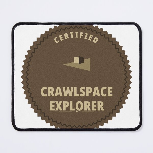 Item preview, Certified Crawlspace Explorer HVAC Tech Patch Tee designed and sold by thestevebro.