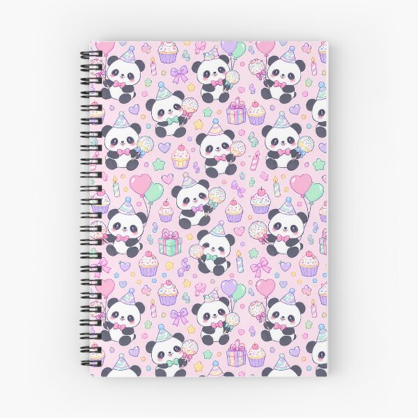 Item preview, Kawaii Birthday Baby Panda Cake Pop Pattern designed and sold by Soft Berry Studio.