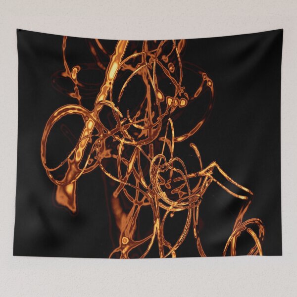 Item preview, Copper Vine Wire – Luxurious Botanical Abstract designed and sold by SulkaCreative.
