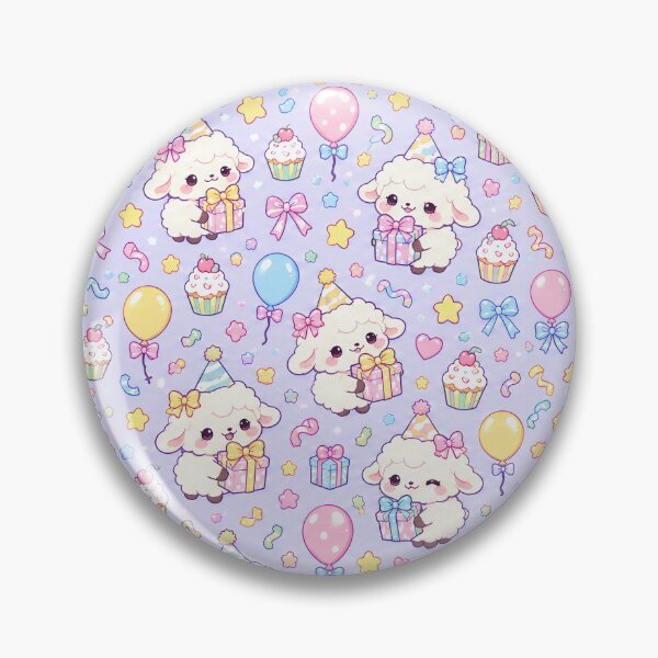 Item preview, Kawaii Birthday Baby Sheep Gift Pattern designed and sold by Soft Berry Studio.