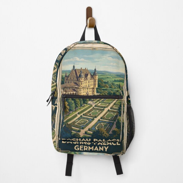 Item preview, Dachau Palace Germany Vintage Travel Poster – Schloss Dachau Bavarian Renaissance Hofgarten designed and sold by Bomax121.