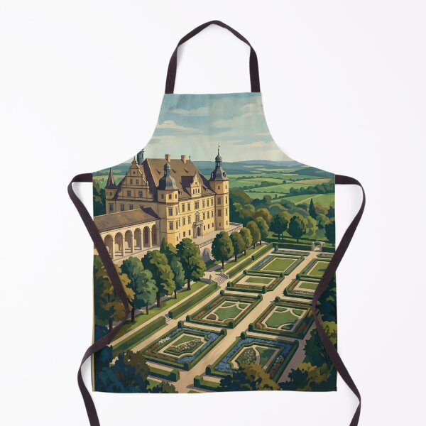 Artikelvorschau, Vintage-Reiseposter zum Schloss Dachau, Deutschland – Schloss Dachau, bayerischer Renaissance-Hofgarten entworfen und verkauft von Bomax121.
