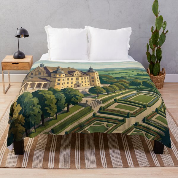 Artikelvorschau, Vintage-Reiseposter zum Schloss Dachau, Deutschland – Schloss Dachau, bayerischer Renaissance-Hofgarten entworfen und verkauft von Bomax121.