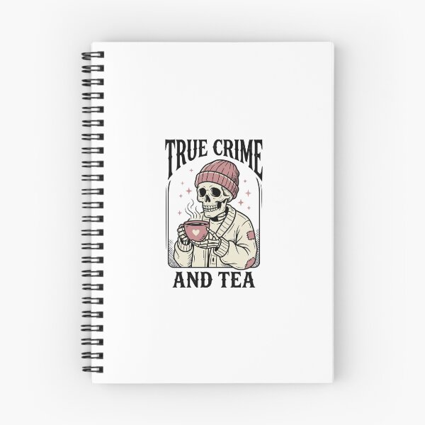 Item preview, True Crime and Tea Funny Skeleton Graphic Art designed and sold by Stone-T .