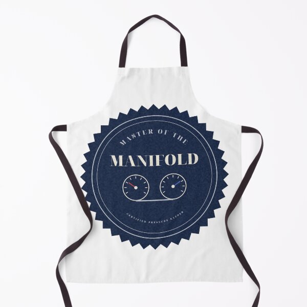Item preview, Master of the Manifold HVAC Gauge Tech Badge Shirt designed and sold by thestevebro.