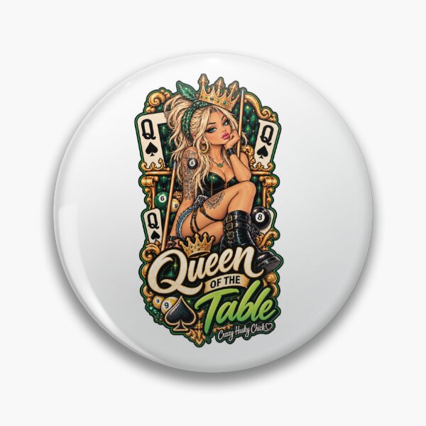 Item preview, Queen of the Table – Sassy Pool Girl Billiards Design designed and sold by Crazyhuskychick.