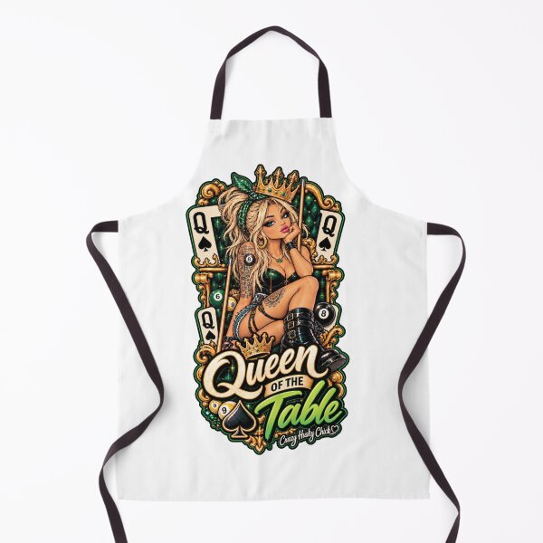 Item preview, Queen of the Table – Sassy Pool Girl Billiards Design designed and sold by Crazyhuskychick.