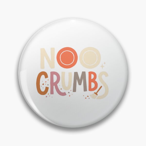 Item preview, No Crumbs – Funny Bold Retro Typography Quote designed and sold by CreativeArtisanPrints Shop.