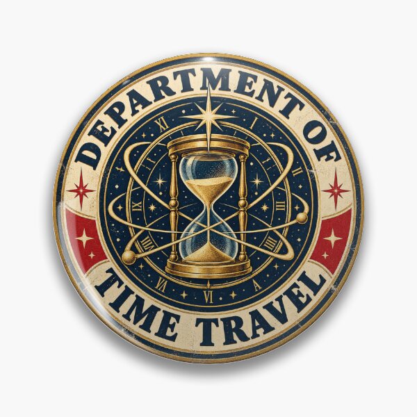 Item preview, Department of Time Travel Retro Emblem designed and sold by PICARDDIGITAL.