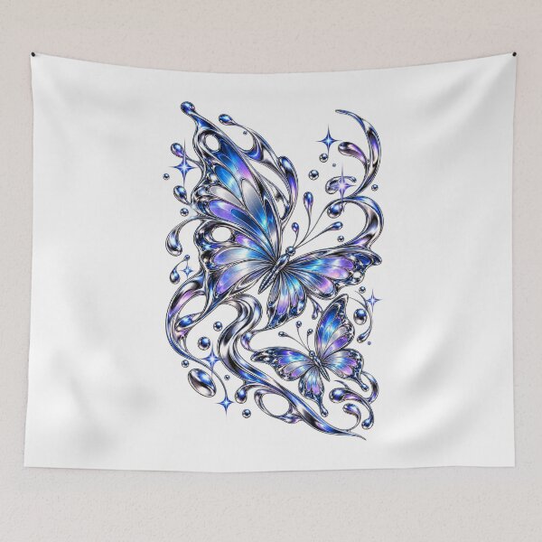 Item preview, Chrome Butterfly Y2K Iridescent designed and sold by GingaArt.