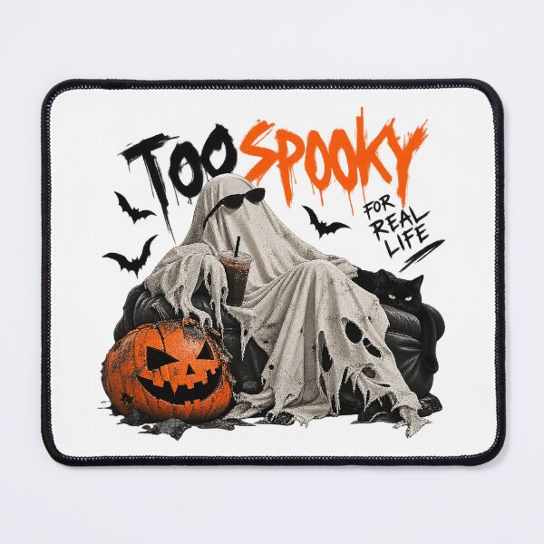 Item preview, Too Spooky For Real Life Chill Ghost Iced Coffee Halloween designed and sold by zzz888.