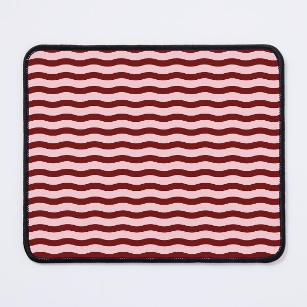 Item preview, Cute Retro Wavy Stripes in Pink and Burgundy Preppy Aesthetic Pattern | Coquette Vibe Vintage Wavy Stripe Preppy for College Students | Elegant Red Wine and Soft Pink Groovy Waves Pattern designed and sold by VivaFy.