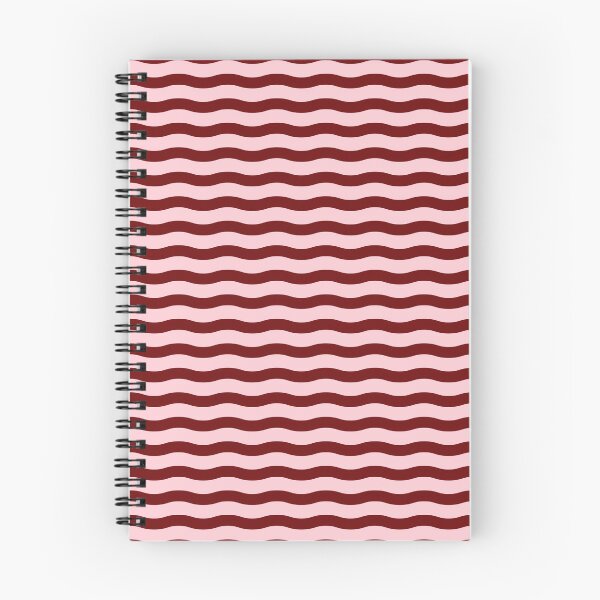 Item preview, Cute Retro Wavy Stripes in Pink and Burgundy Preppy Aesthetic Pattern | Coquette Vibe Vintage Wavy Stripe Preppy for College Students | Elegant Red Wine and Soft Pink Groovy Waves Pattern designed and sold by VivaFy.