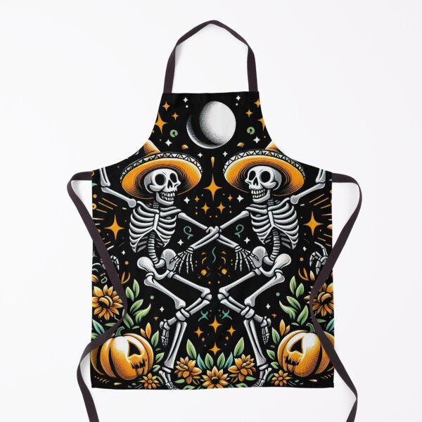 Item preview, Vintage Halloween Autumn Dancing Skeletons designed and sold by GlaSher.