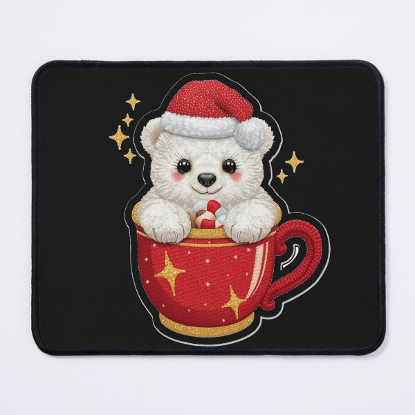 Item preview, Magical Christmas Bear in Hot Chocolate Cup designed and sold by MargaretPolanco.
