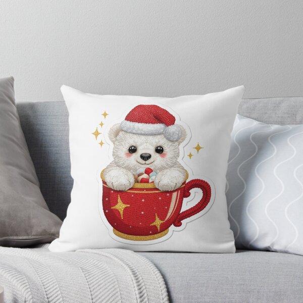 Item preview, Magical Christmas Bear in Hot Chocolate Cup designed and sold by MargaretPolanco.