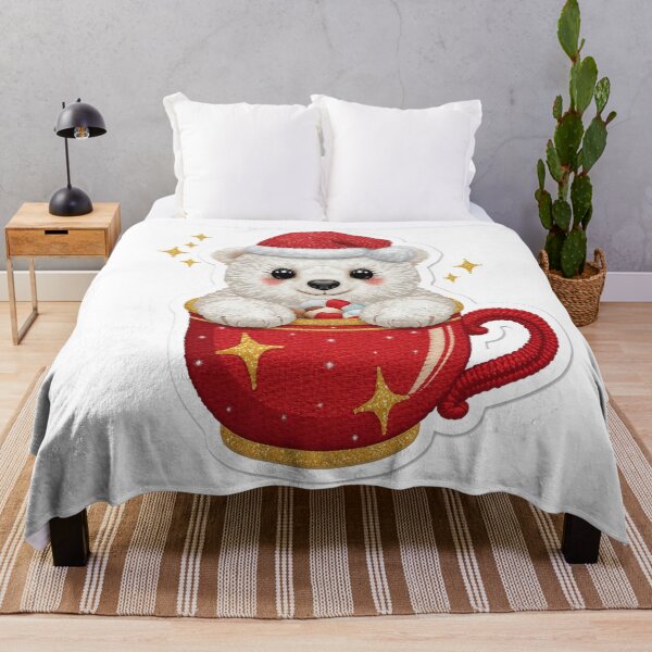 Item preview, Magical Christmas Bear in Hot Chocolate Cup designed and sold by MargaretPolanco.