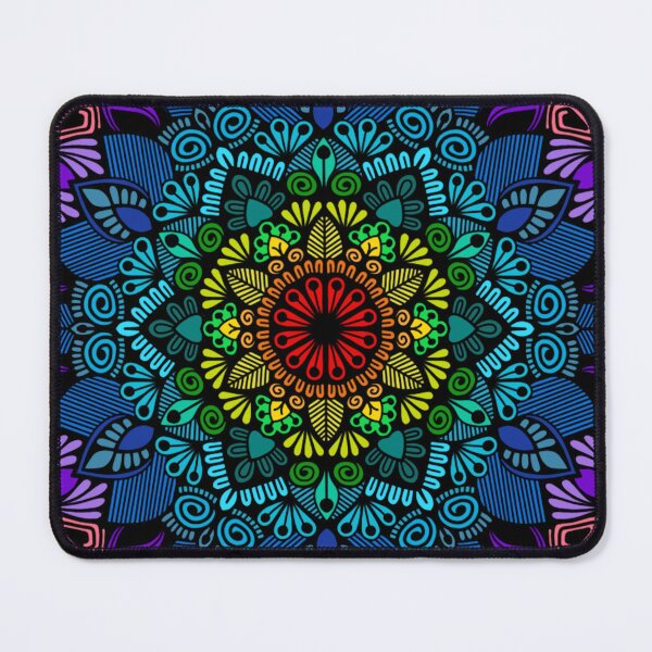 Item preview, Starburst Nebula Vibrant Geometric Mandala designed and sold by FioreDiCiliegio.