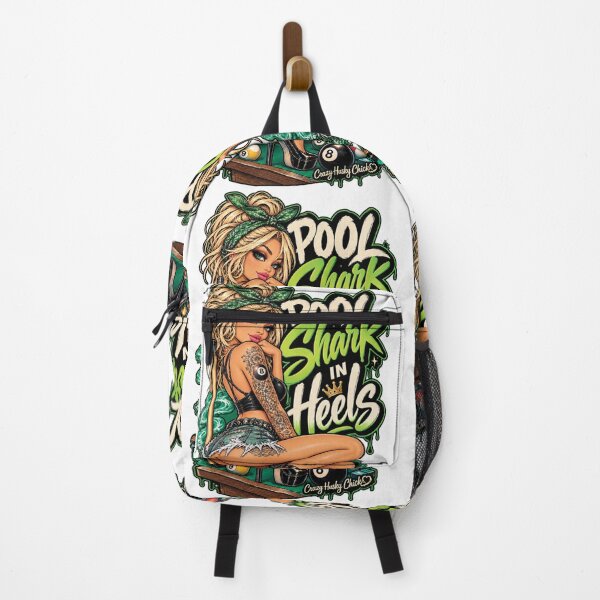 Item preview, Pool Shark In Heels – Sassy Pool Girl Billiards Design designed and sold by Crazyhuskychick.