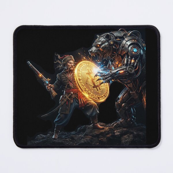 Item preview, Crypto HODL Cossack Warrior vs Bear Market designed and sold by ValhallaHub.