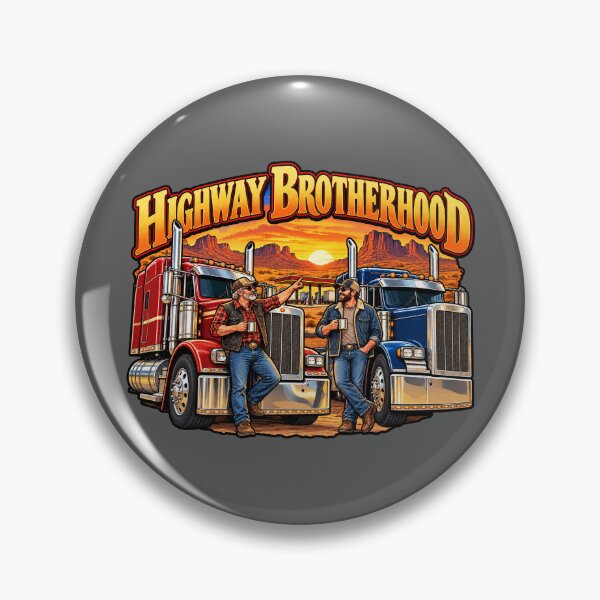 Item preview, Highway Brotherhood Trucker | Desert Sunset Semi Truck designed and sold by NomadForge.
