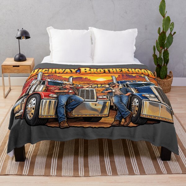 Item preview, Highway Brotherhood Trucker | Desert Sunset Semi Truck designed and sold by NomadForge.
