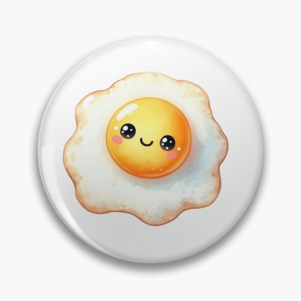 Item preview, Cute Smiling Kawaii Fried Egg Illustration    designed and sold by DesignByUmza.